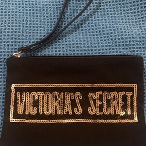 Victoria's Secret Black and silver Wristlet